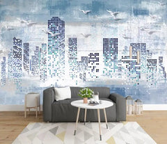 ELMAS Custom 3D Mural Urban Panorama Wallpaper - Al Masam Stationery LLC