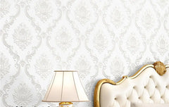 ELMAS Classic Damask 3D Velvet Wallpaper for Home Decor - Al Masam Stationery LLC