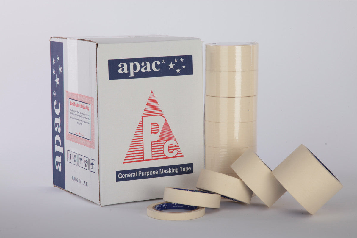 Apac Masking Tape 2 inch x 15 yards| 24 rolls per carton