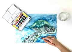 Zeiler 24 PREMIUM HALF PAN WATERCOLOUR SET - Al Masam Stationery LLC