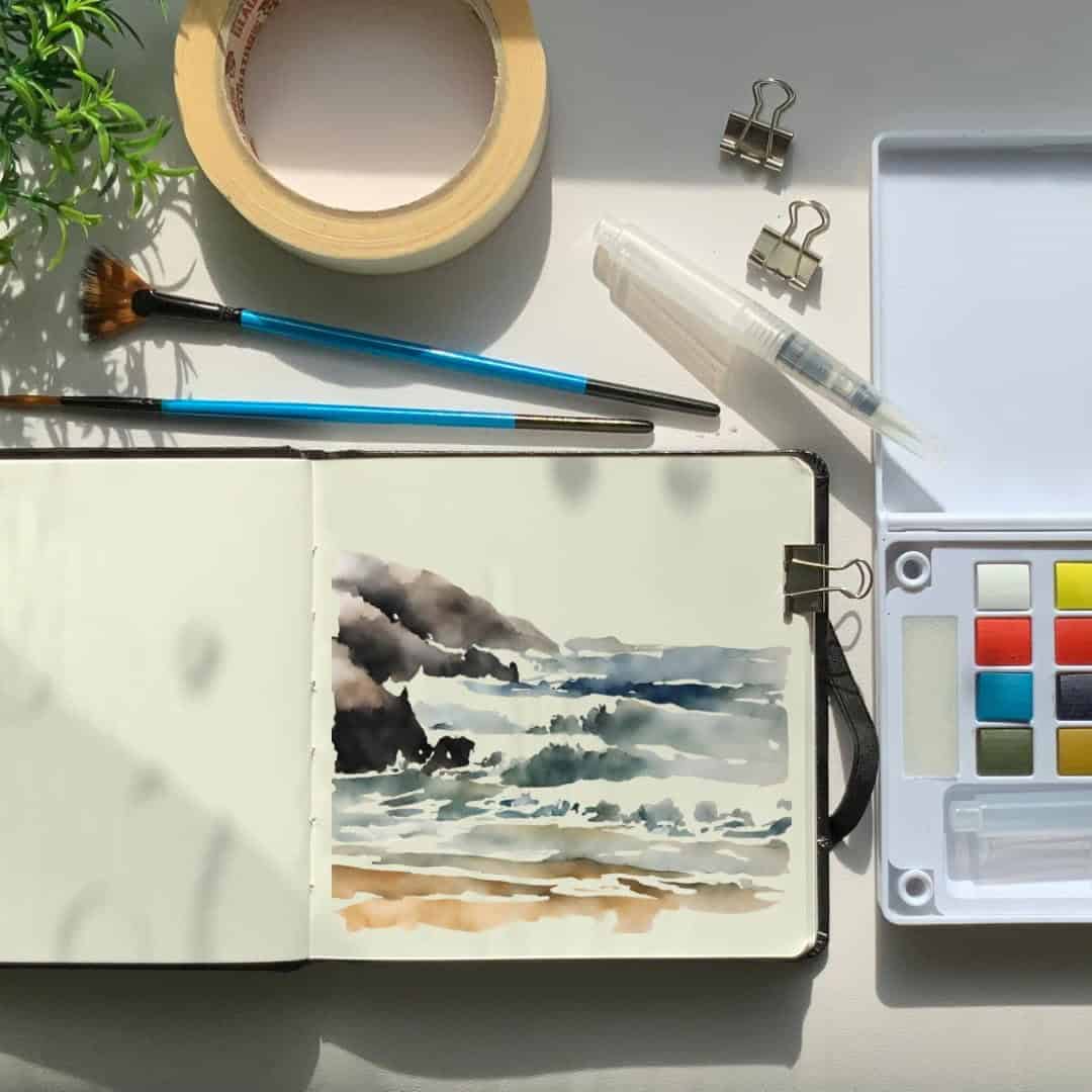 Zeiler BLACK SKETCH BOOK JOURNEL(PORTRAIT)-210X130MM - Al Masam Stationery LLC