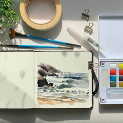 Zeiler BLACK SKETCH BOOK JOURNEL(PORTRAIT)-210X130MM - Al Masam Stationery LLC