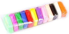 Kiddy Clay Polymer Clay 55g 12 Colors Pack - Al Masam Stationery LLC