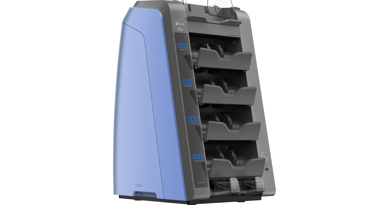 KISAN K5 Premium CIS Banknote Counter for Reliable Cash Handling