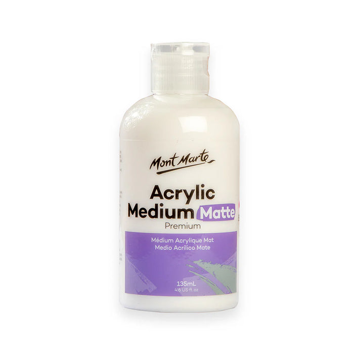 Mont Marte Matte Acrylic Medium 135ml for Non-Gloss Finish & Paint Mixing - Al Masam Stationery LLC - art & craft - art & craft