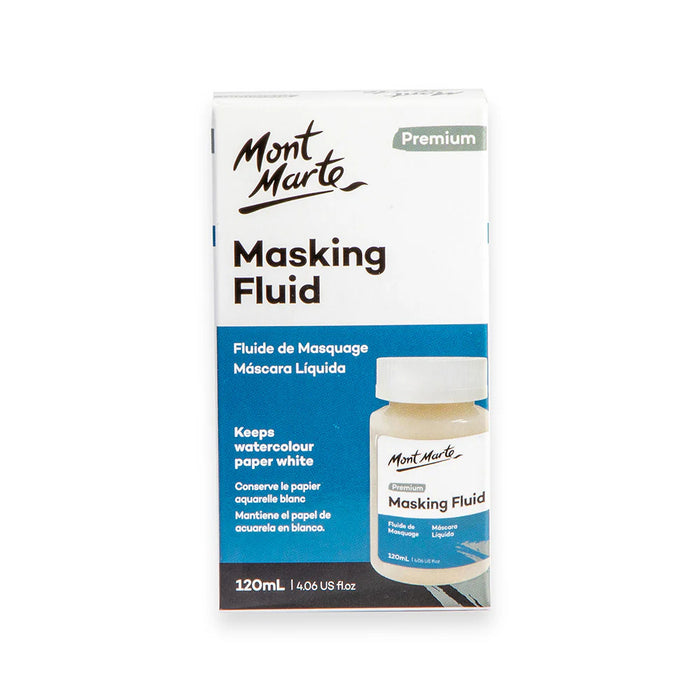Mont Marte Masking Fluid 120ml for Watercolour Highlights & Clean Edge Painting - Al Masam Stationery LLC - art & craft - art & craft