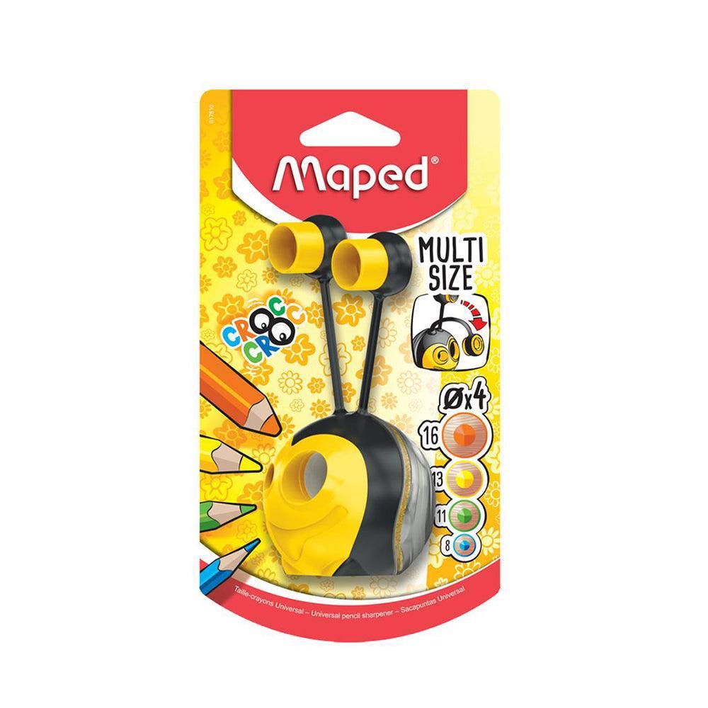 Maped 1 Hole Croc Bees Sharpener - Al Masam Stationery LLC Main image