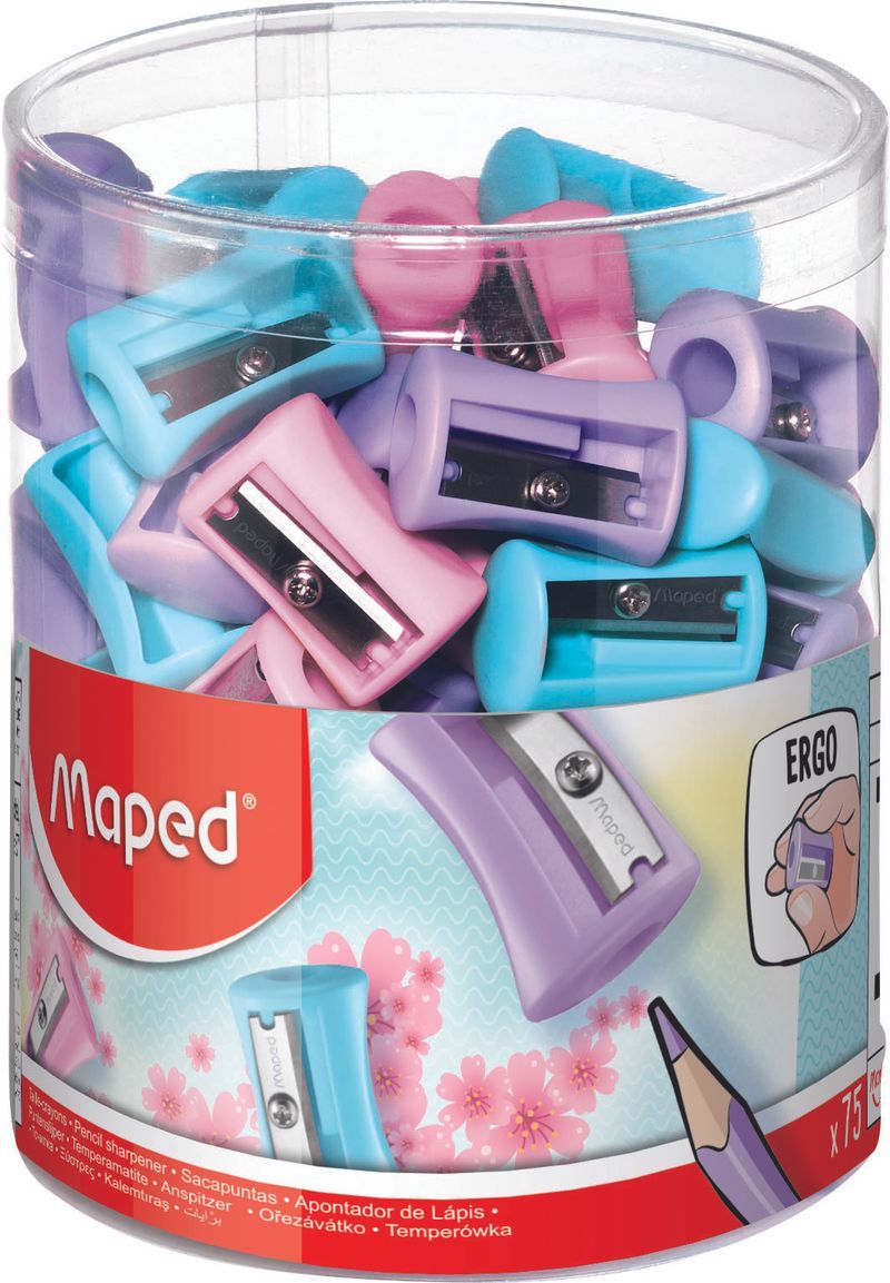 Maped 1 Hole Vivo Pastels Sharpner Display - Al Masam Stationery LLC Main image