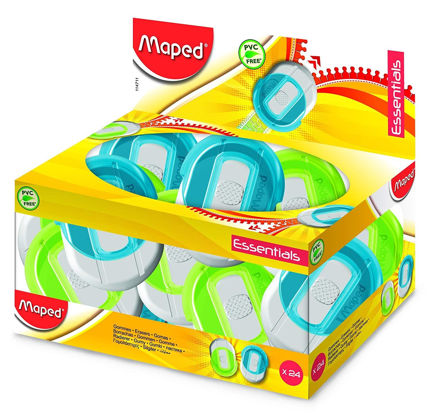 Maped Essentials Protected Eraser Display - Al Masam Stationery LLC Main image