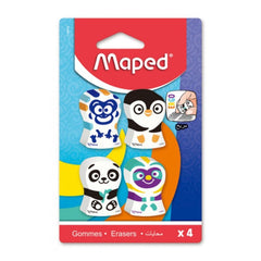 Maped Ergo Fun Eraser Assorted Colors Pack - Al Masam Stationery LLC