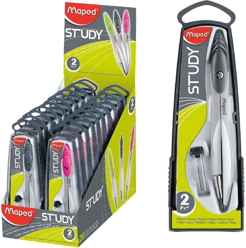 Maped Study Lead 2mm M.Compass Divider Box - Al Masam Stationery LLC