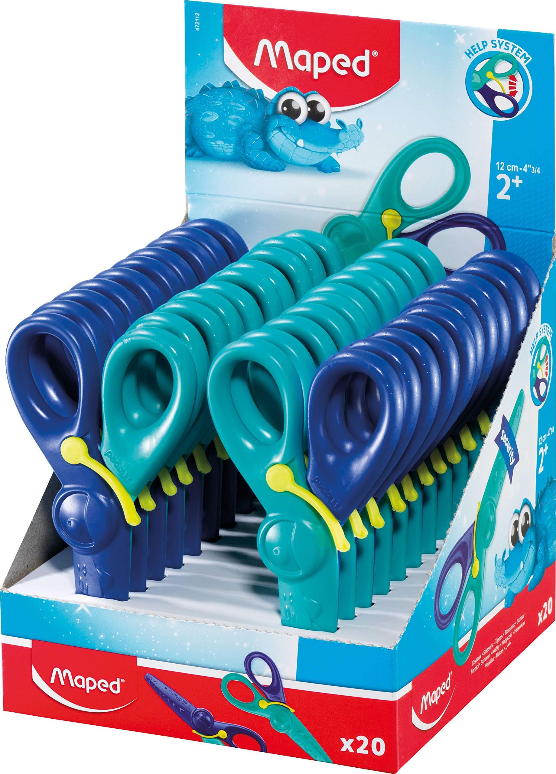 Maped Pulse Symetrical Scissor 12cm Display - Al Masam Stationery LLC