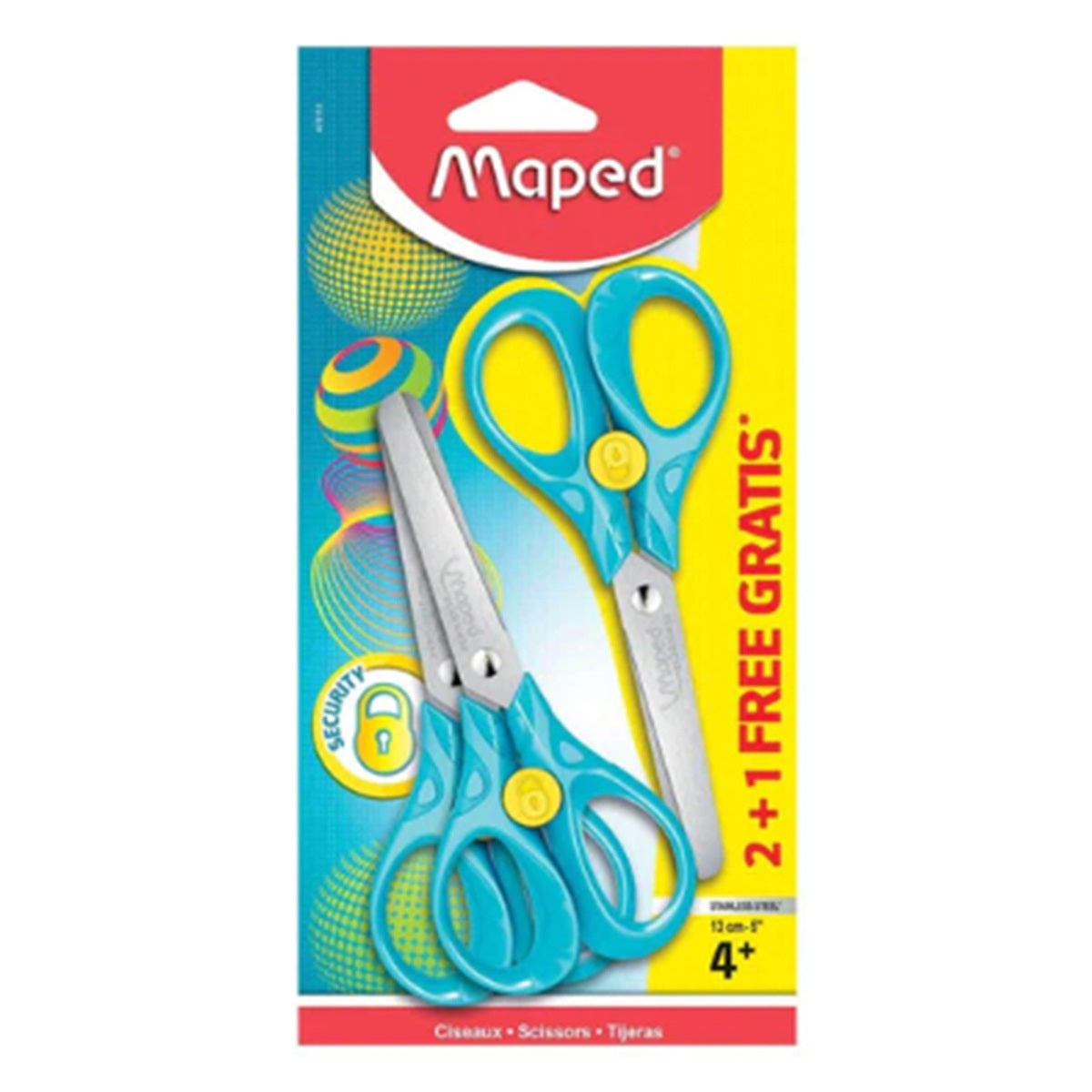 Maped Reflex Kid Scissor 13cm Blister - Al Masam Stationery LLC Main image