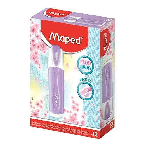 Maped Pastel Highlighter Purple Box - Al Masam Stationery LLC
