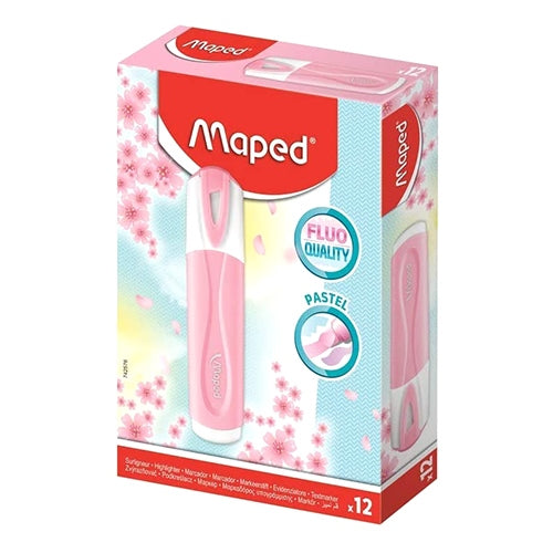 Maped Pastel Highlighter Pink Box - Al Masam Stationery LLC