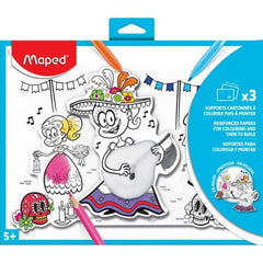 Maped 3D Photo Colouring 3D Support Paper 3 Pcs - Al Masam Stationery LLC