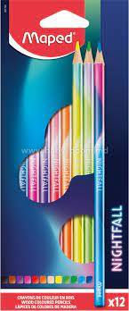 Maped Night Fal Color Pencil 12 Colors Pack - Al Masam Stationery LLC Main image