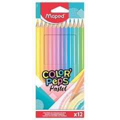 Maped Pastel Color Pencil 12 Colors Pack - Al Masam Stationery LLC