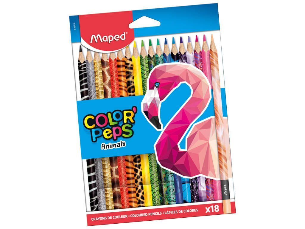 Maped Animal Color'speps Pencil 18 Colors Pack - Al Masam Stationery LLC Main image