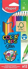 Maped Erasable Oops Color'speps Pencil 12 Colors Pack - Al Masam Stationery LLC