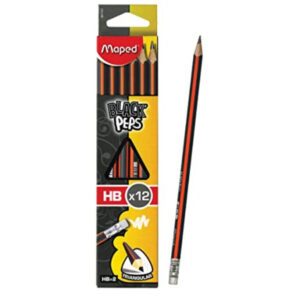 Maped Black Peps Mini HB#2 Graphitte Pencil - Al Masam Stationery LLC Main image