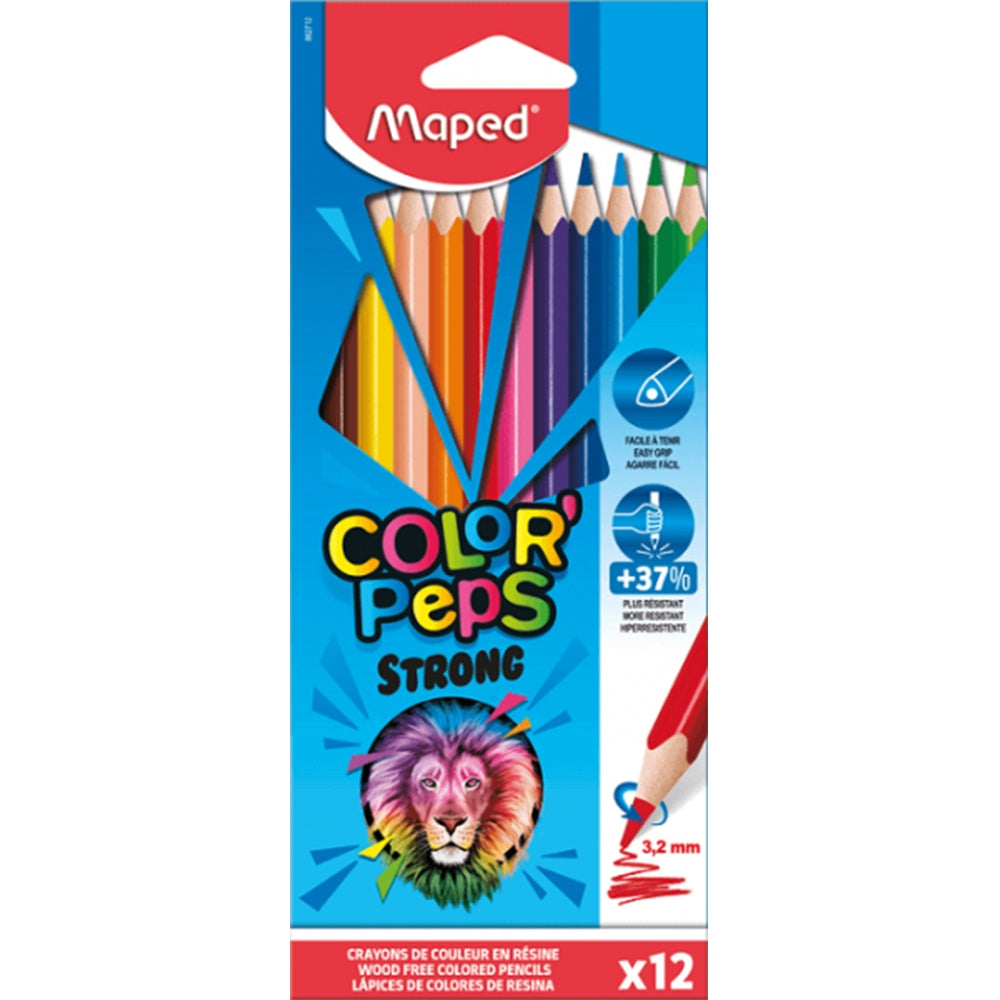 Maped Strong Coloring Pencil Set 12 Colors - Al Masam Stationery LLC Main image