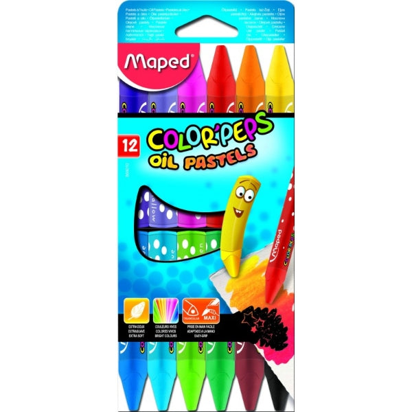 Maped Oil Pastels Multicolour 24 Pcs - Al Masam Stationery LLC Main image