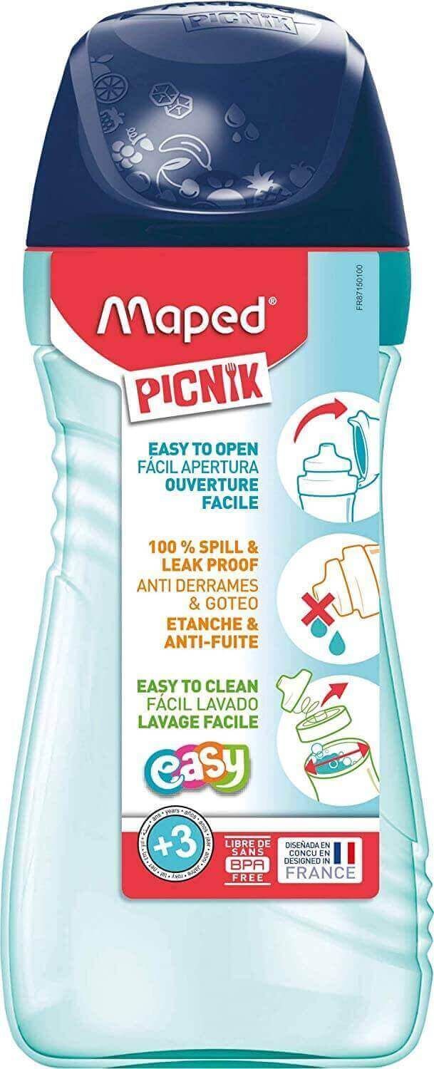 Maped Picnik Origins WaterBottle430mlBlueGreen - Al Masam Stationery LLC