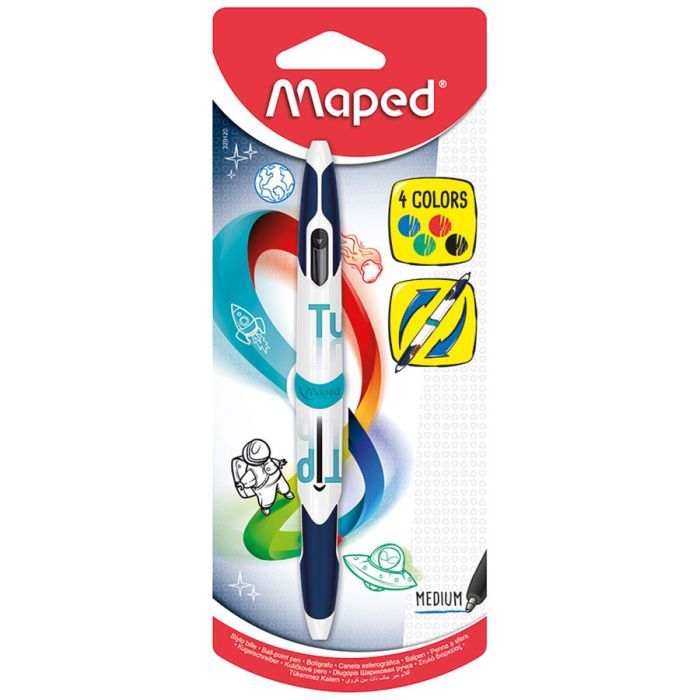Maped Free Writing Twin Tip 4 Color - Al Masam Stationery LLC