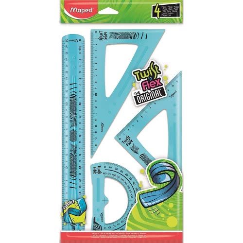 Maped Twist & Flex Drafting 20cm 4 Pcs Pack - Al Masam Stationery LLC