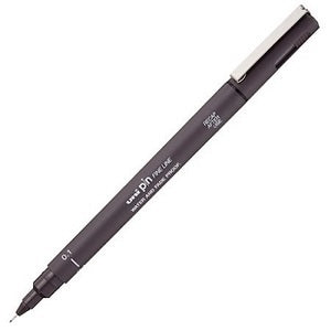Mitsubishi Uni Pin Fine Line 0.1mm Dark Grey - Al Masam Stationery LLC Main image