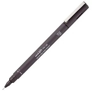 Mitsubishi Uni Pin Fine Line 0.5mm Dark Grey - Al Masam Stationery LLC Main image