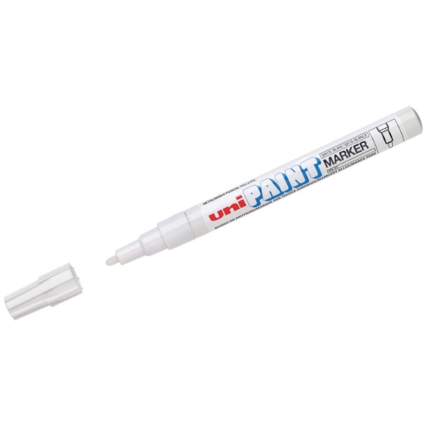 Mitsubishi Paint Marker Bullet tip White - Al Masam Stationery LLC Main image