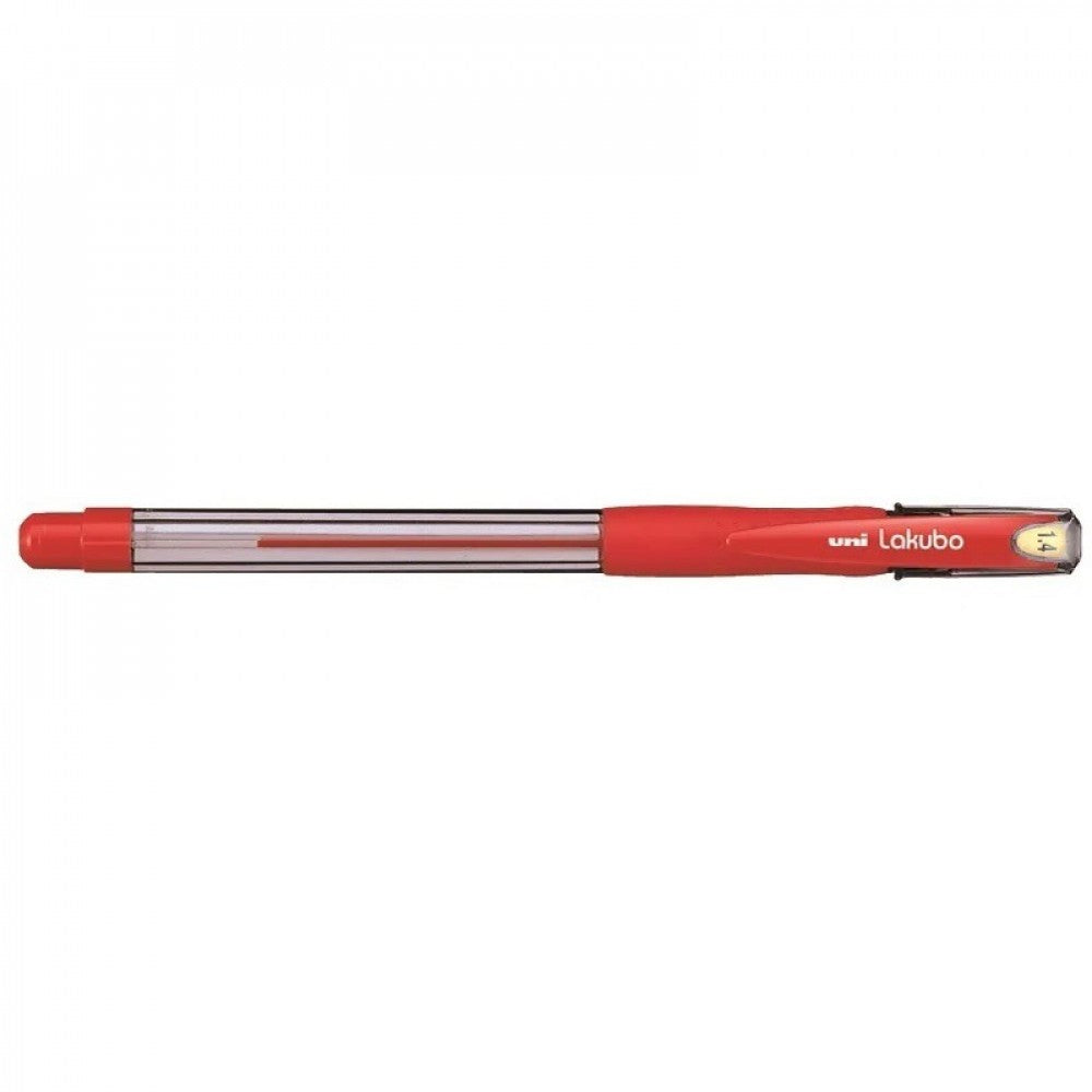 Mitsubishi Lakubo Ball Point Pen 1.4mm Red - Al Masam Stationery LLC Main image