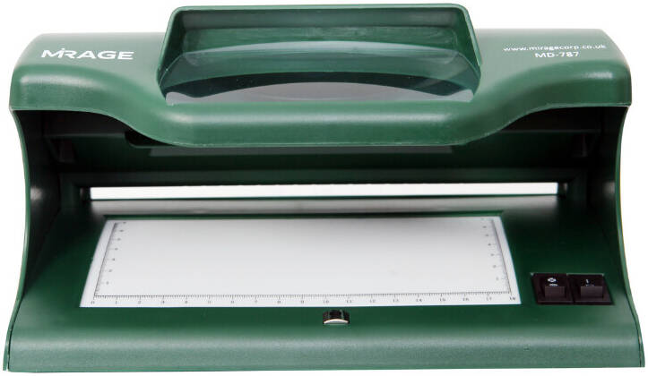 MIRAGE MD787 Advanced UV Fake Note Detector with Magnifier for Banks & Retail Counters