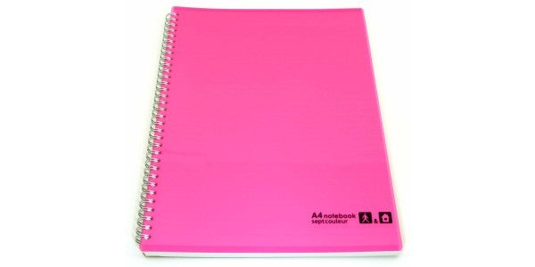 Marumam SeptColNotebk A4 80sht Pink - Al Masam Stationery LLC Main image