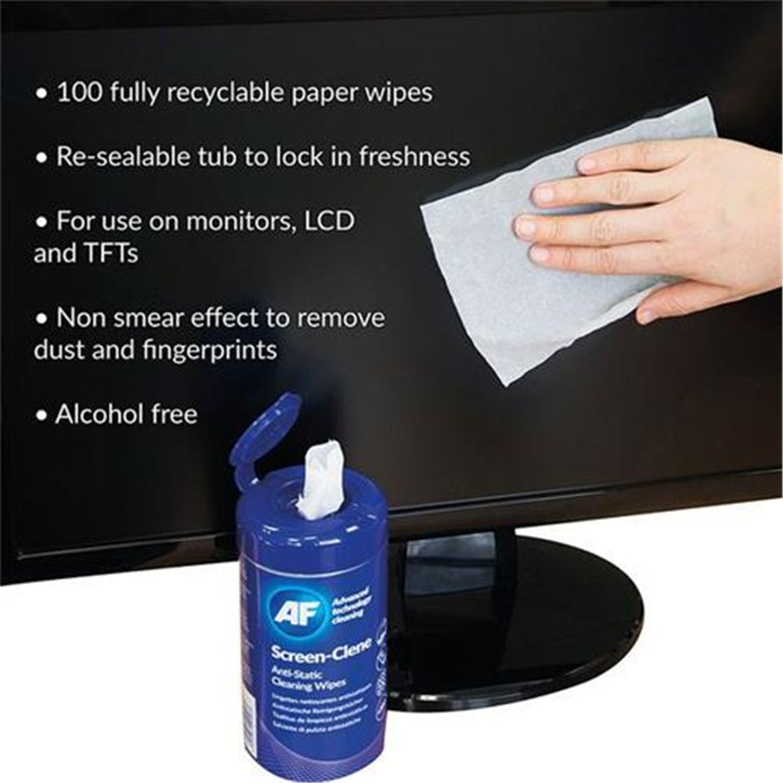 AF Lens Clene Wipes – 10 Wet/Dry Camera Lens Sachets