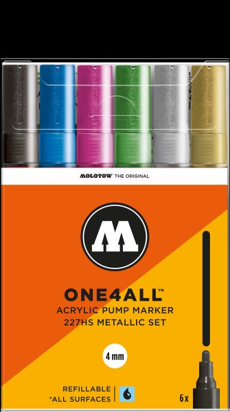 Molotow 227Hs Metallic-Set - 4Mm - Al Masam Stationery LLC Main image