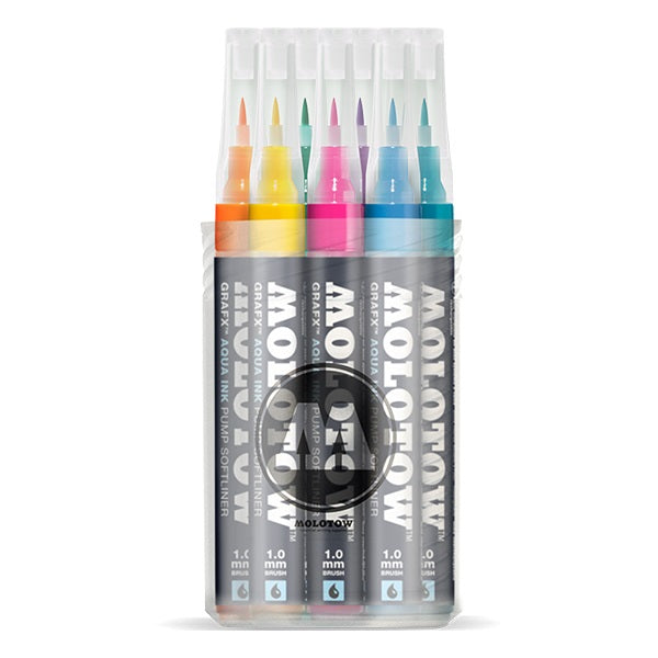 Molotow Grafx Aqua Ink Softliner Main Kit 1 - Al Masam Stationery LLC Main image