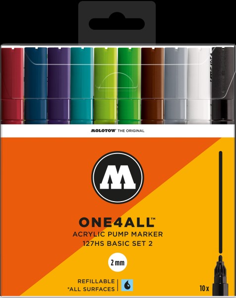 Molotow 127Hs Basic-Set 2 - 2Mm - Al Masam Stationery LLC Main image