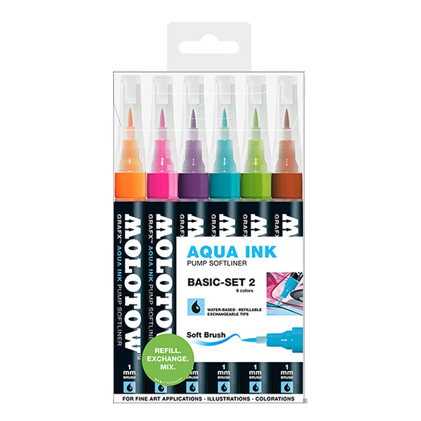 Molotow Grafx Aqua Ink Basic-Set 2 - Al Masam Stationery LLC Main image