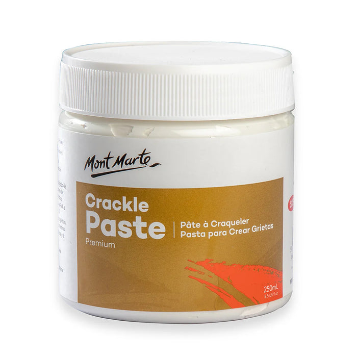 Mont Marte Crackle Paste 250ml for Vintage Texture, Mixed Media & Canvas Effects - Al Masam Stationery LLC - art & craft - art & craft