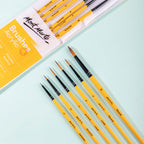 Mont Marte Gallery Series Acrylic Brush Set 6pc for Canvas & Studio Painting
