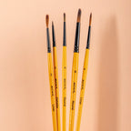 Mont Marte Gallery Series Acrylic Brush Set 6pc for Canvas & Studio Painting