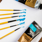 Mont Marte Gallery Series Acrylic Brush Set 6pc for Canvas & Studio Painting
