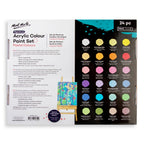 Mont Marte Pastel Acrylic Paint Set 24pc x 36ml for Canvas, Crafts & Soft Colour Artwork