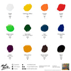 Mont Marte Acrylic Ink Set 12pc x 20ml for Pouring, Illustration & Mixed Media Art