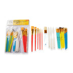 Mont Marte Assorted Paint Brush Pack 26pc for Classroom, Craft & Studio Use