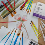Mont Marte Assorted Paint Brush Pack 26pc for Classroom, Craft & Studio Use