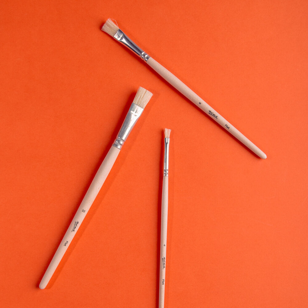Mont Marte - BMHS0038 - 3pc Brush Set for Acrylic, Watercolour & Beginner Art Projects